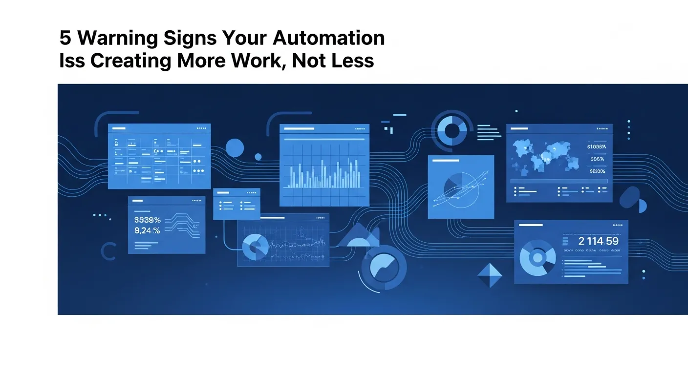 5 Warning Signs Your Automation Is Creating More Work, Not Less