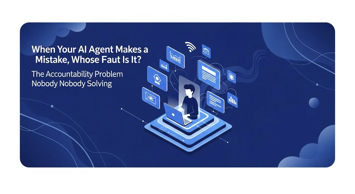 When Your AI Agent Makes a Mistake, Whose Fault Is It? The Accountability Problem Nobody Is Solving