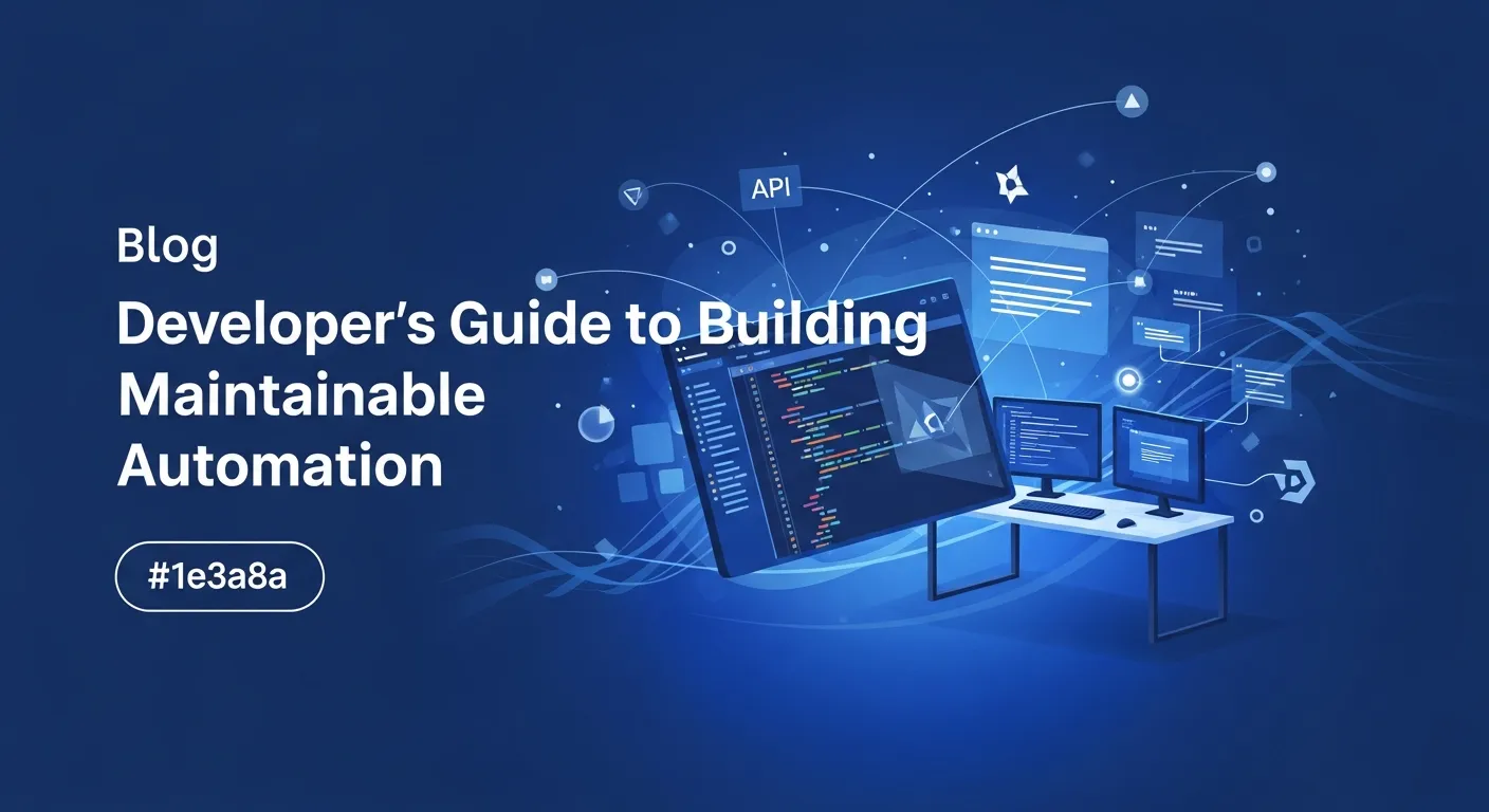 The Developer's Guide to Building Maintainable Automation