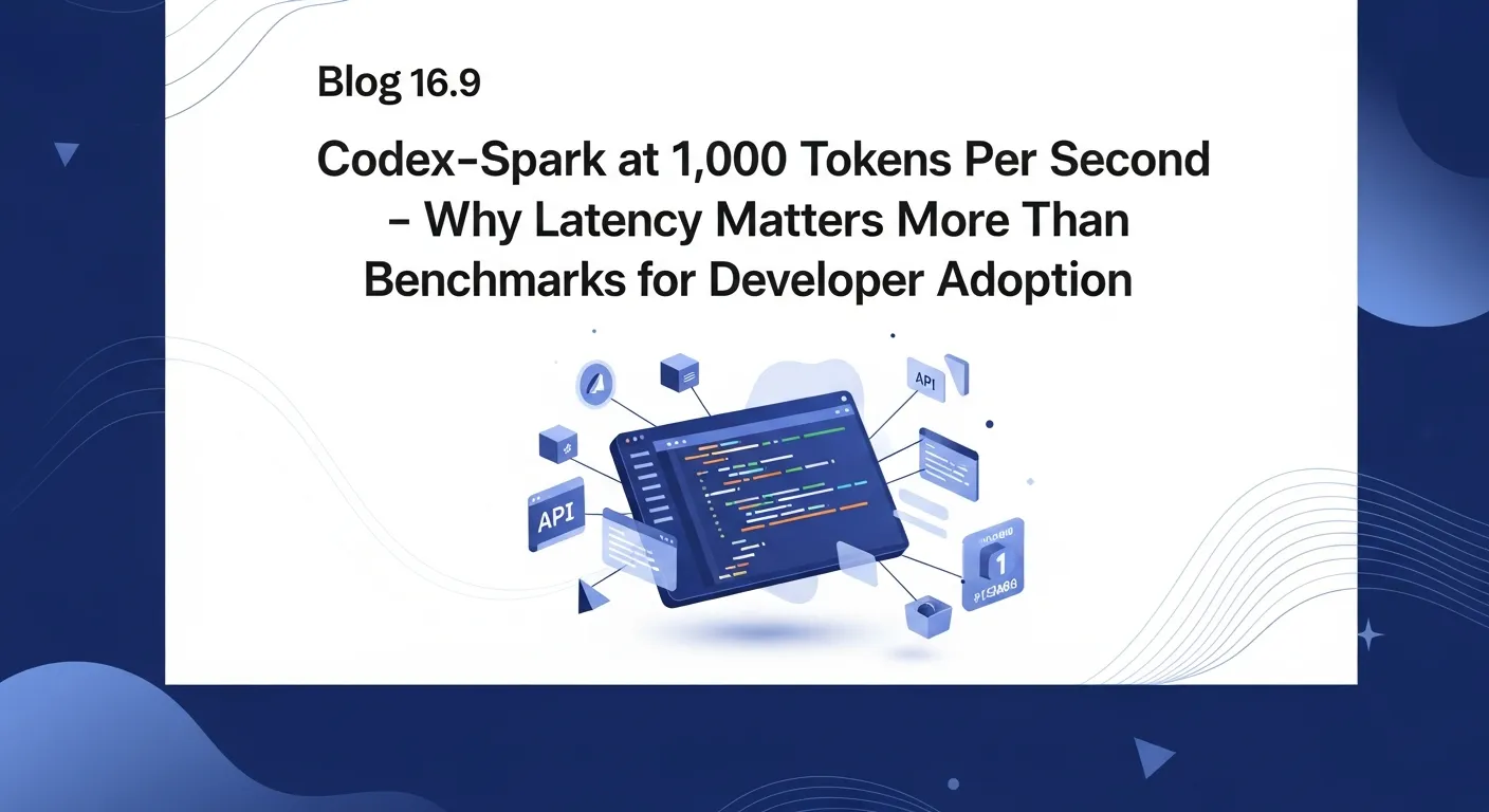 Codex-Spark at 1,000 Tokens Per Second: Why Latency Matters More Than Benchmarks for Developer Adoption