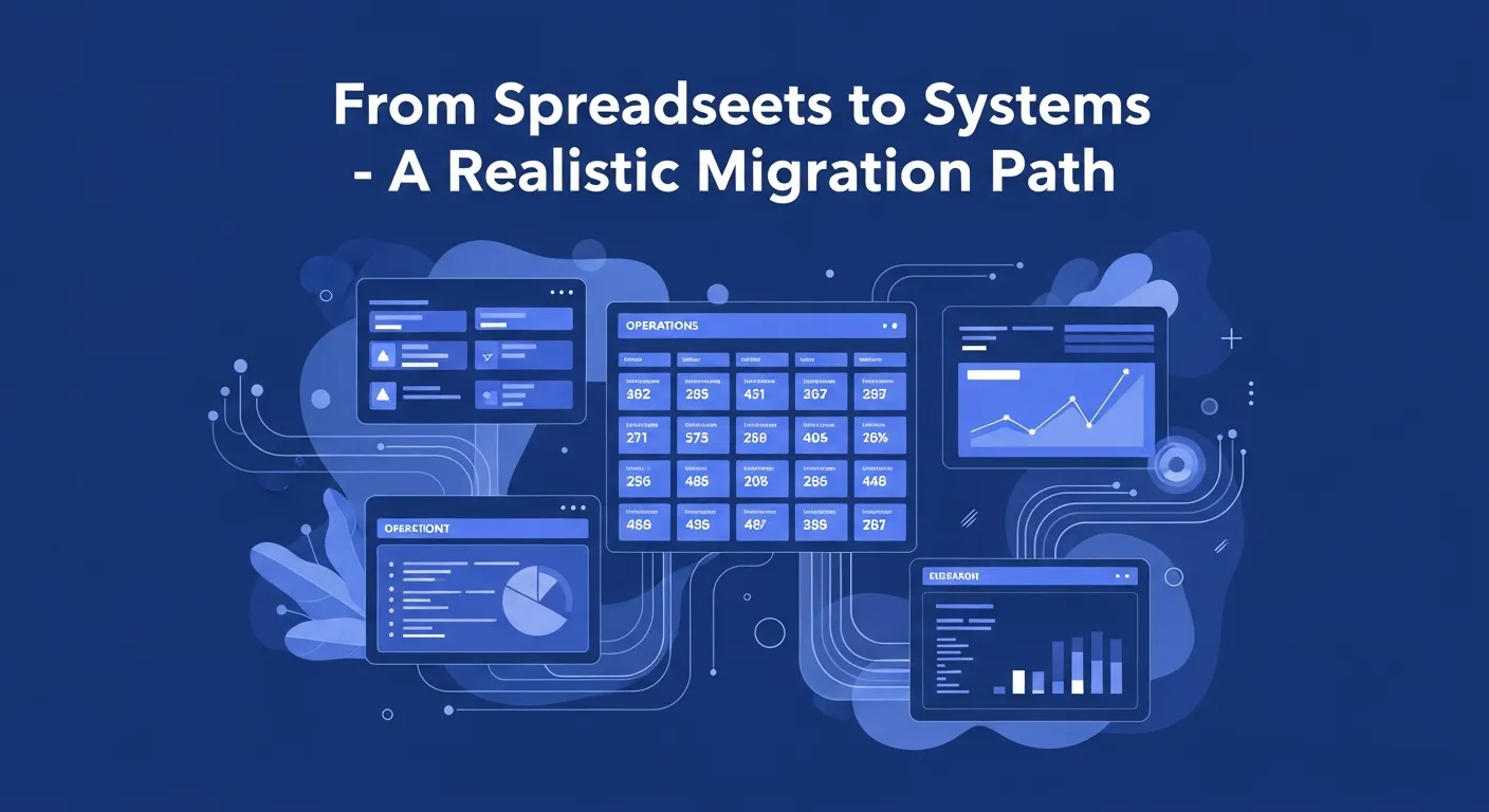 From Spreadsheets to Systems: A Realistic Migration Path